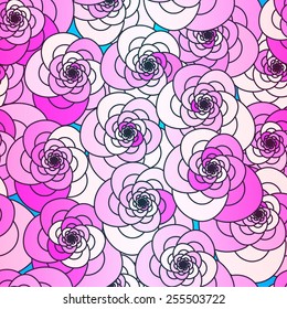 Floral seamless pattern. Colorful background. 