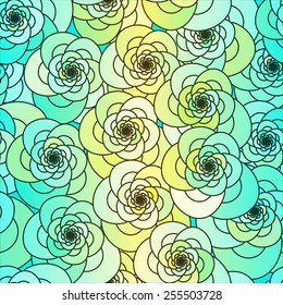 Floral seamless pattern. Colorful background. 
