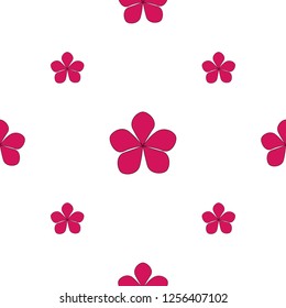 Floral seamless pattern with colorful flowers. Botanical illustration on white background. Textile print, fabric swatch, wrapping paper.