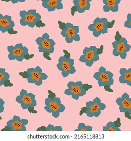 Floral seamless pattern. Colorful surface design
