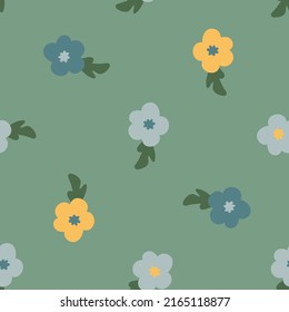 Patrón floral sin fisuras. Diseño de superficie colorida
