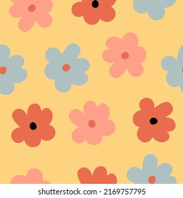 Floral seamless pattern. Colorful surface design
