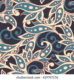 floral seamless pattern. colorful vector background