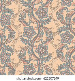 floral seamless pattern. colorful vector background