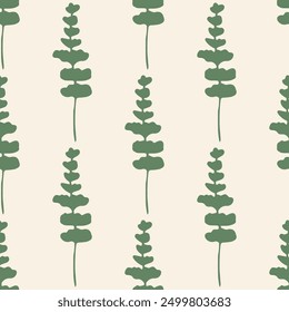 Floral seamless pattern. Cute summer background with flowers and leaves. Modern floral compositions. Fashion vector stock illustration for wallpaper, posters, card, fabric, textile