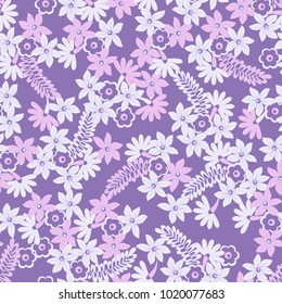 Floral seamless pattern. Cute vector background