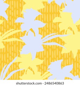 Floral seamless pattern, daffodils and Narcissus flowers. Elegant floral hand drawn outline design for textile, fabric, package, wallpaper, poster.