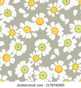 Patrón floral sin fisuras con mareas. Adecuado para imprimir en tela, textil, papel de envoltura, papel pintado decorativo, embalaje, invitaciones.