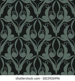 Floral seamless pattern damask wallpaper