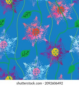 Floral seamless pattern for decoration