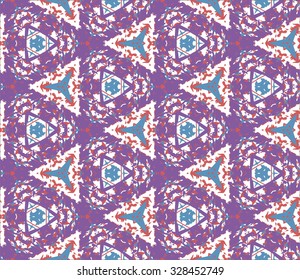 Floral Seamless Pattern for decoration. Geometric Print for paper. Texture Vector illustration.