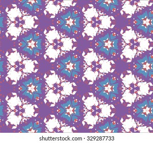 Floral Seamless Pattern for decoration. Geometric Print for paper. Texture Vector illustration.