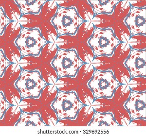 Floral Seamless Pattern for decoration. Geometric Print for paper. Texture Vector illustration.