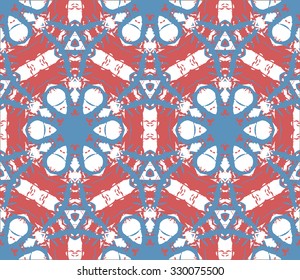 Floral Seamless Pattern for decoration. Geometric Print for paper. Texture Vector illustration.
