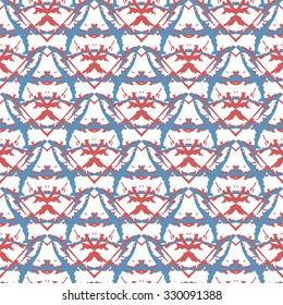Floral Seamless Pattern for decoration. Geometric Print for paper. Texture Vector illustration.