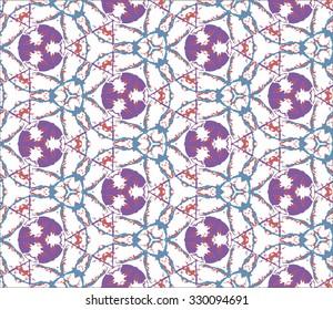 Floral Seamless Pattern for decoration. Geometric Print for paper. Texture Vector illustration.