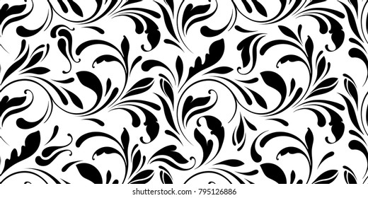 Floral seamless pattern. Decorative background for paper, wallpaper, wrapping and textiles.