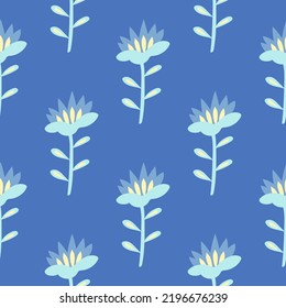 Floral seamless pattern. Delicate colors. Vector simple print.