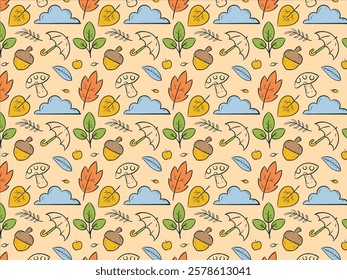 floral seamless pattern design 9 on different colour