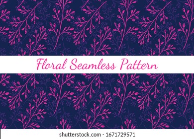 Floral seamless pattern design. Abstract background pastel color wallpaper vector.
