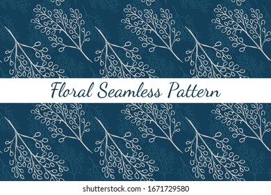 Diseño floral sin fisuras. Vector de fondo abstracto de papel pintado en color pastel.