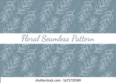 Floral seamless pattern design. Abstract background pastel color wallpaper vector.