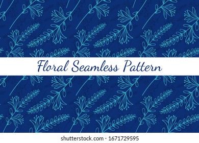Blumennahtloses Musterdesign. Abstrakte Vektorillustration für pastellfarbene Hintergrundbilder.