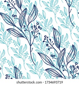 Floral seamless pattern design. Abstract background pastel color wallpaper vector.