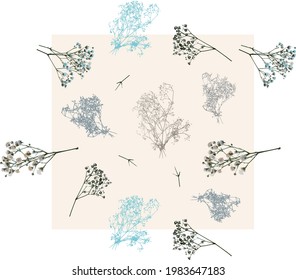 Floral seamless pattern design for apparel, table cloth, bed sheet, cushions, pillows, dinnerware, wallpaper, quilt cover, duvet cover, home decor