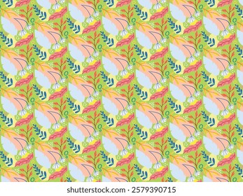 floral seamless pattern design autumn 