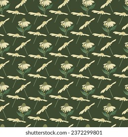 Floral Seamless Pattern Design with background