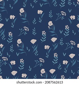 diseño de patrones florales sin fisuras para la decoración, papel de pared, papel de envoltura, tela, fondo, etc.