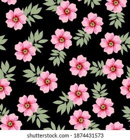 Patrón floral sin fisuras Diseño para tela, papel pintado, envoltura, fondo.