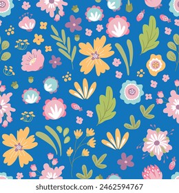 Floral Seamless Pattern. Design for fabric, textiles, wallpaper, packaging.