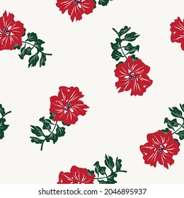 Floral seamless pattern design for fashion textiles, graphics, backgrounds and crafts