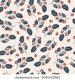 Floral seamless pattern design, hand drawn set of digital paper, wallpaper, reapeating vector background with elegant cute flowers and floral branches. 