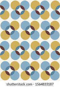 Floral seamless pattern design. Scandinavian style. Vector illustration.