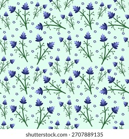 Padrão Sem Costura Floral Para Design E Uso De Têxteis