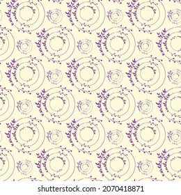 Floral Seamless Pattern Design. Vector illustration