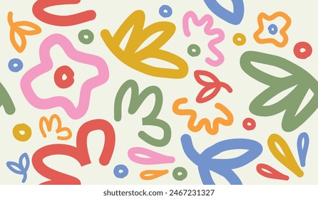 Floral seamless pattern design vector