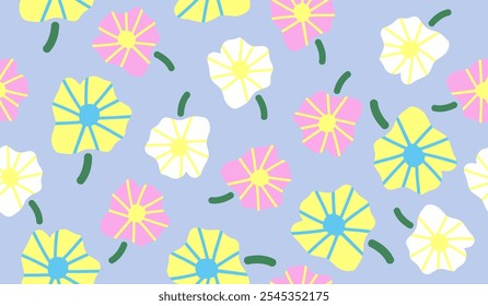 Floral seamless pattern design vector