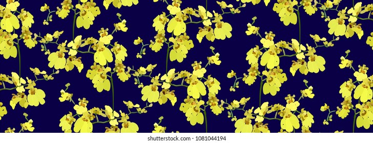 Floral seamless pattern with different flowers and leaves. Botanical illustration  hand painted. Textile print, fabric swatch, wrapping paper.