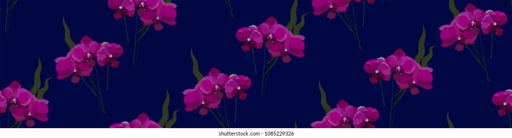 Floral seamless pattern with different flowers and leaves. Botanical illustration  hand painted. Textile print, fabric swatch, wrapping paper.