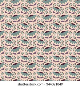 Floral seamless pattern with doodle flowers and leaves. Vector blooming floral texture for card, wrapping paper, invitation, card, wedding, surface or pajama pattern. Gentle autumn vector background.