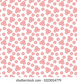 Floral seamless pattern in doodle style with flowers and leaves. Gentle, spring floral background. Elegant ditsy floral background, template for fashion prints, textile