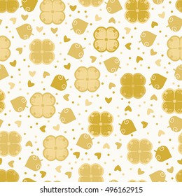 Floral seamless pattern in doodle style. For fabric, wallpaper, gift wrap. 