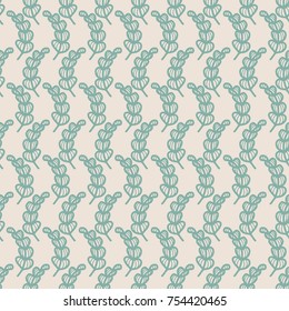 Floral seamless floral pattern in doodle style. Gentle, spring/summer floral background.