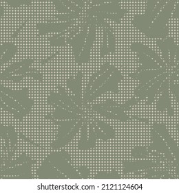 Patrón sin costuras florales con texturas de puntos para textiles y gráficos de moda