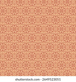 Floral Seamless Pattern with Earth Tones Color Combination
