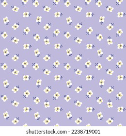 FLORAL SEAMLESS PATTERN IN EDITABLE VECTOR FILE